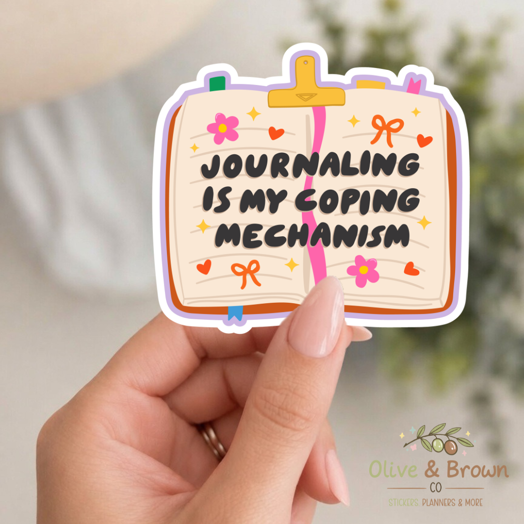 Journaling Is My Coping Mechanism II Vinyl Die- Cut