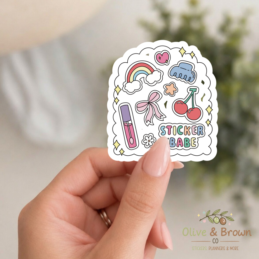 Sticker Babe II Vinyl Die- Cut