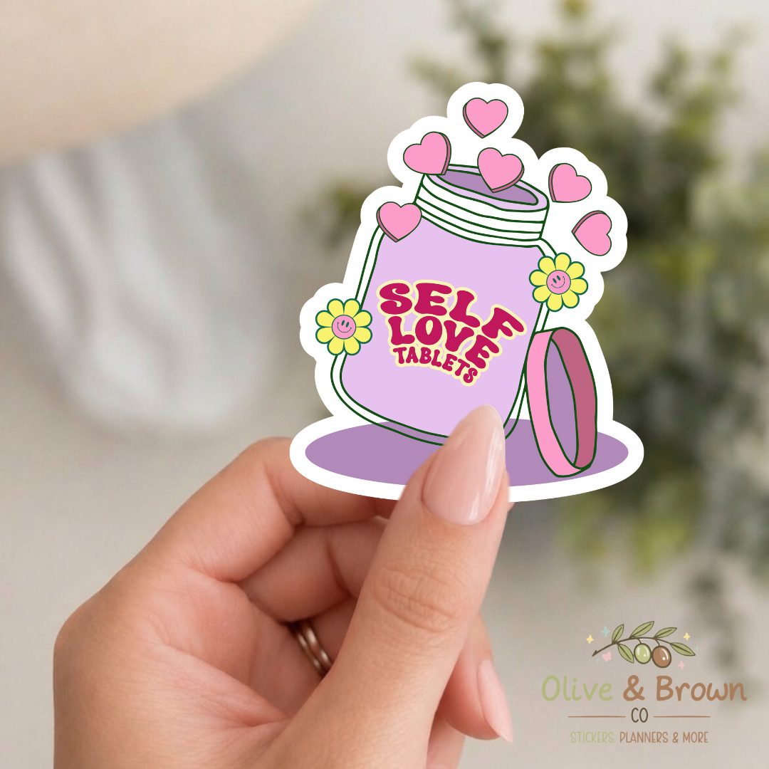 Self Love Tablets II Vinyl Die- Cut