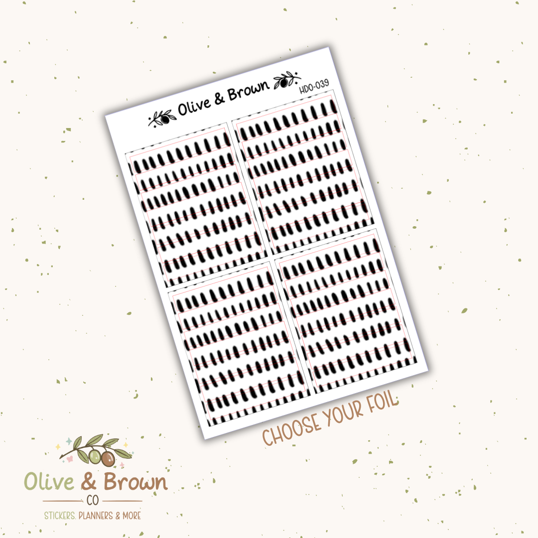 Header Overlay Sticker Sheet II HDO-039