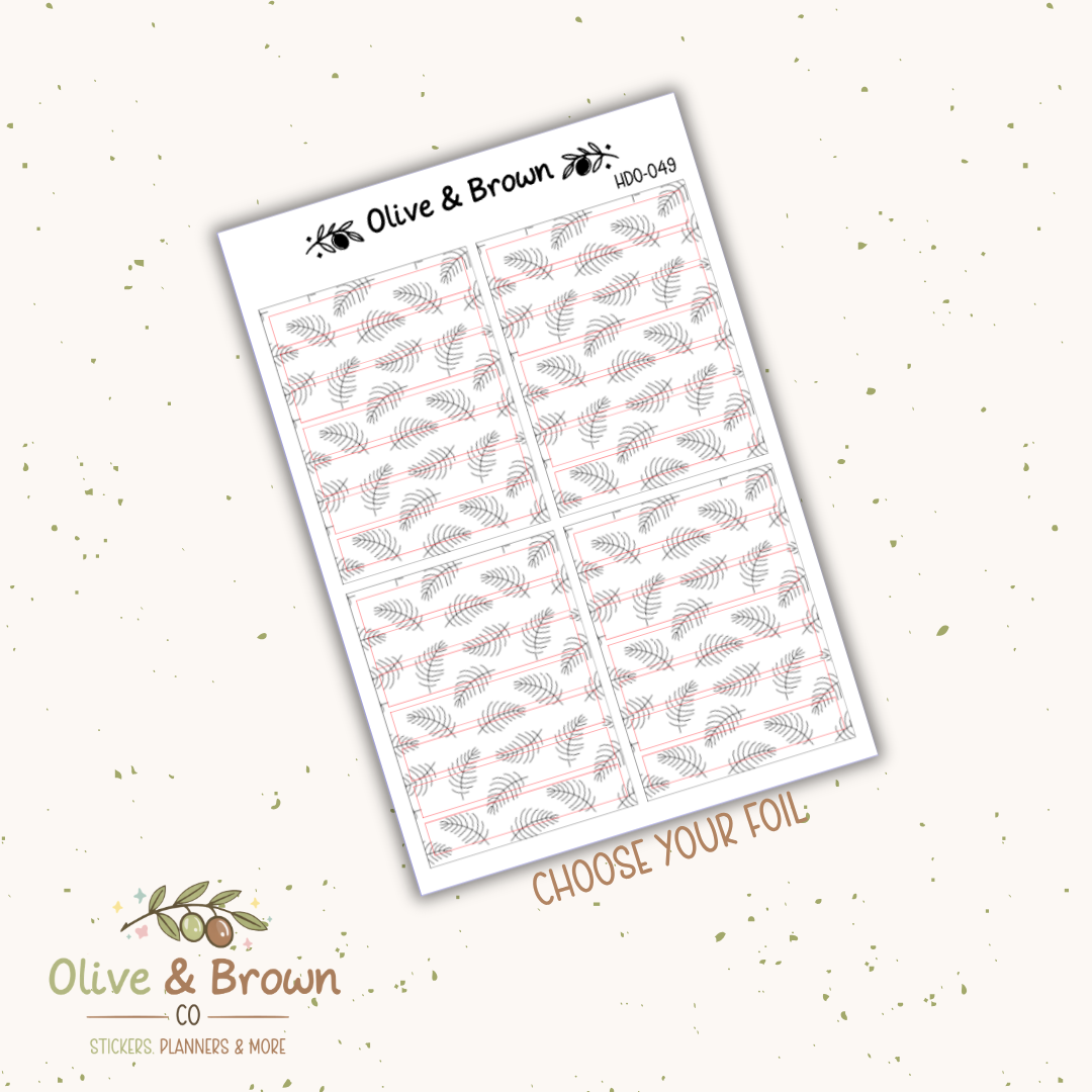 Header Overlay Sticker Sheet II HDO-049