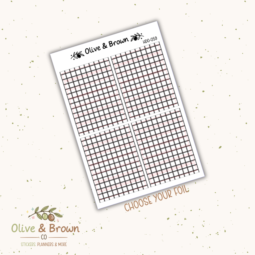 Header Overlay Sticker Sheet II HDO-059
