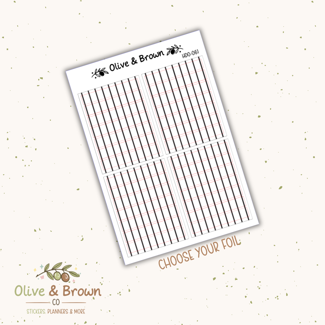 Header Overlay Sticker Sheet II HDO-061