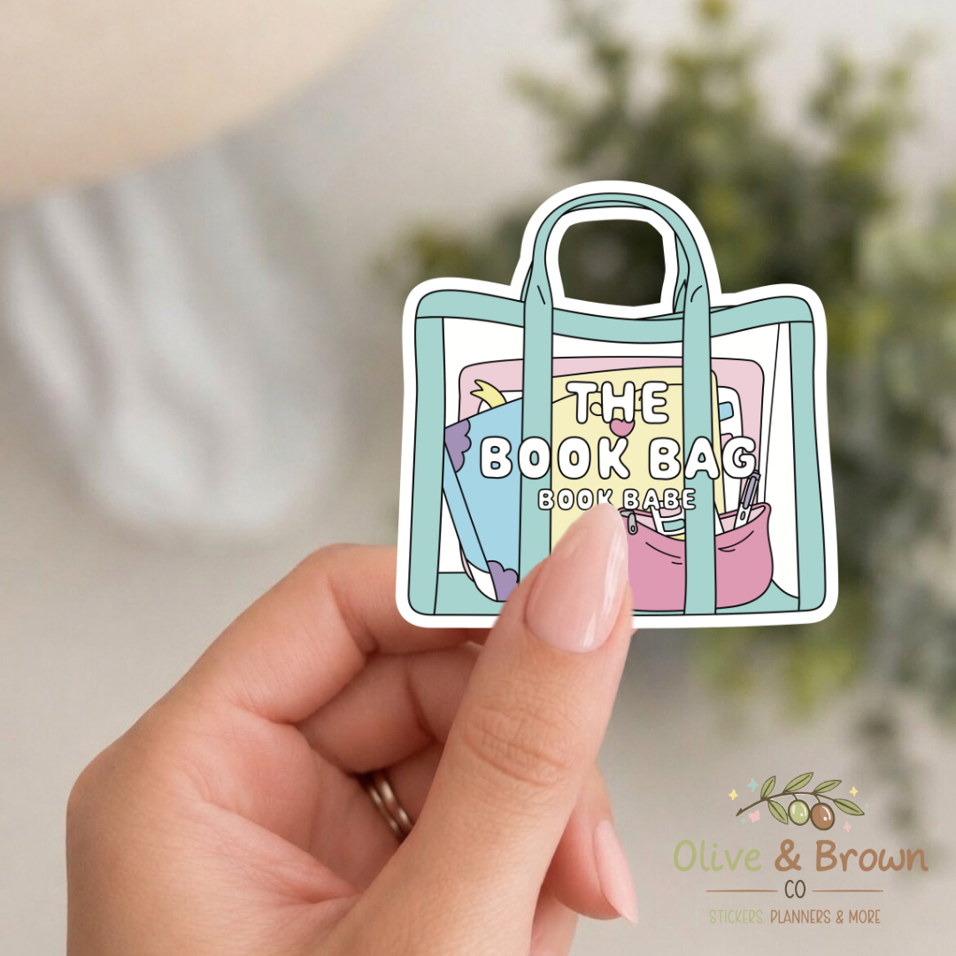 The Book Tote Bag II Vinyl Die- Cut