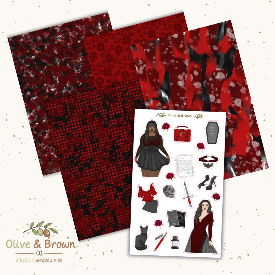 Vampire Glam II Junk Journaling Kit