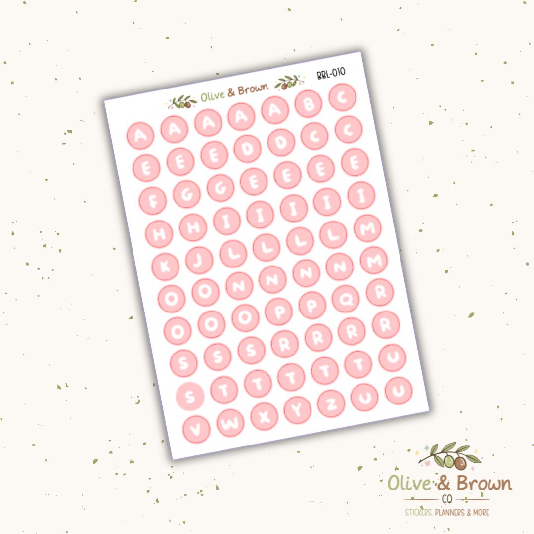 Bubble Letter Sheets II V1