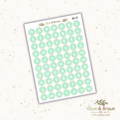 Bubble Letter Sheets II V1