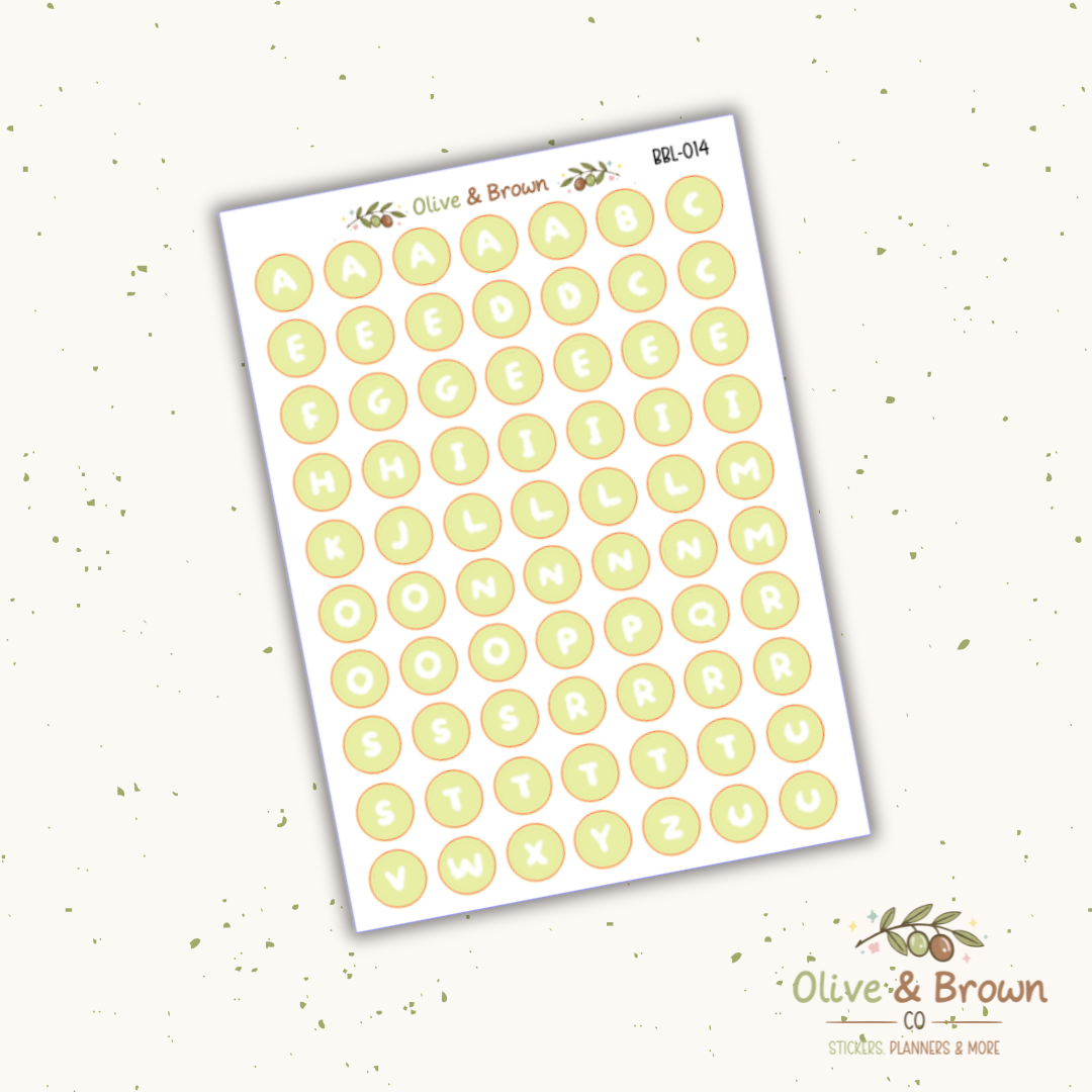Bubble Letter Sheets II V1