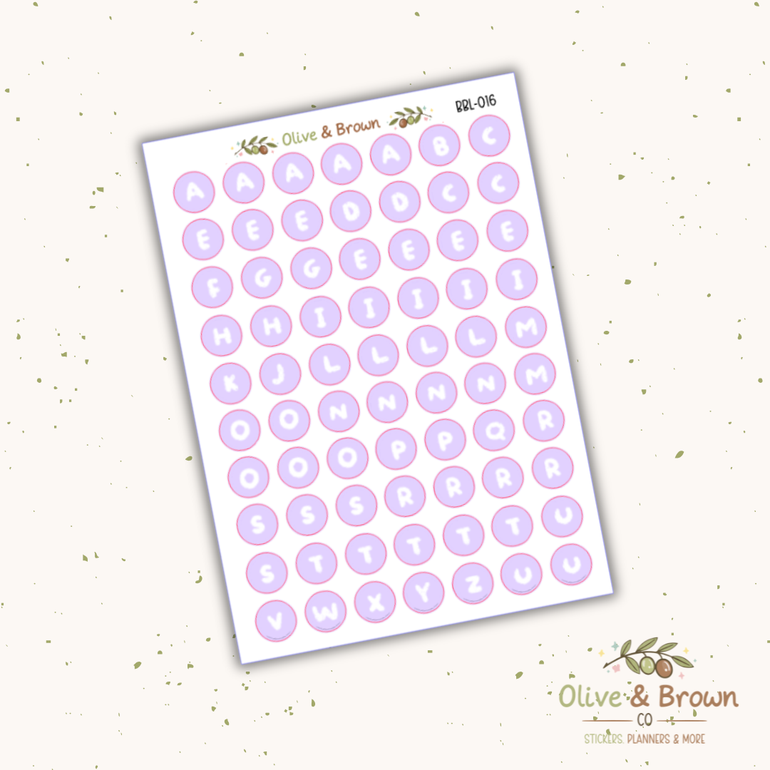 Bubble Letter Sheets II V1