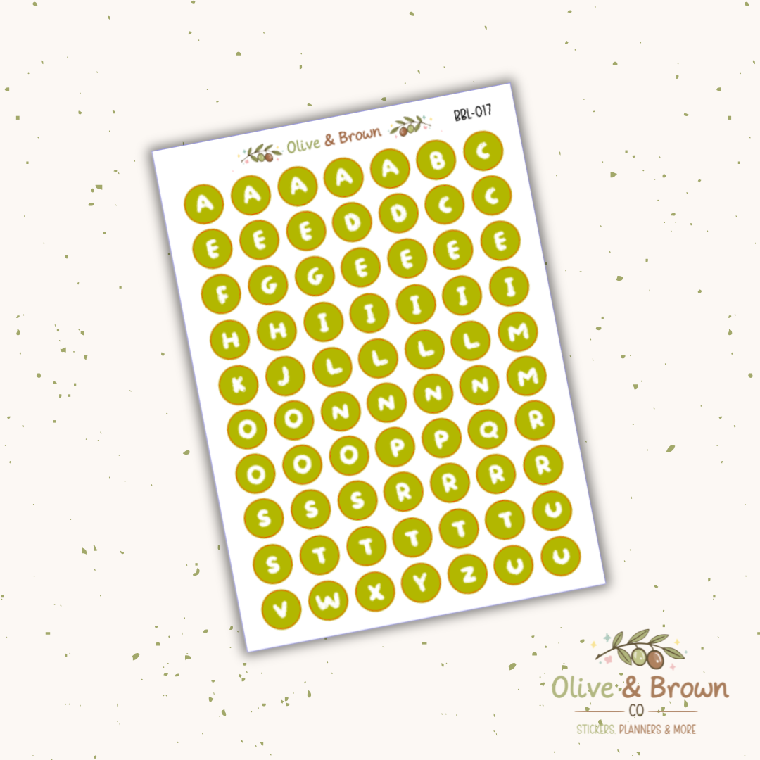Bubble Letter Sheets II V1
