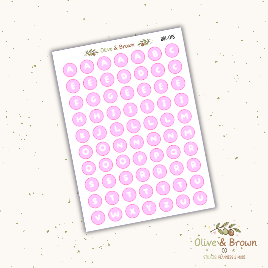 Bubble Letter Sheets II V1