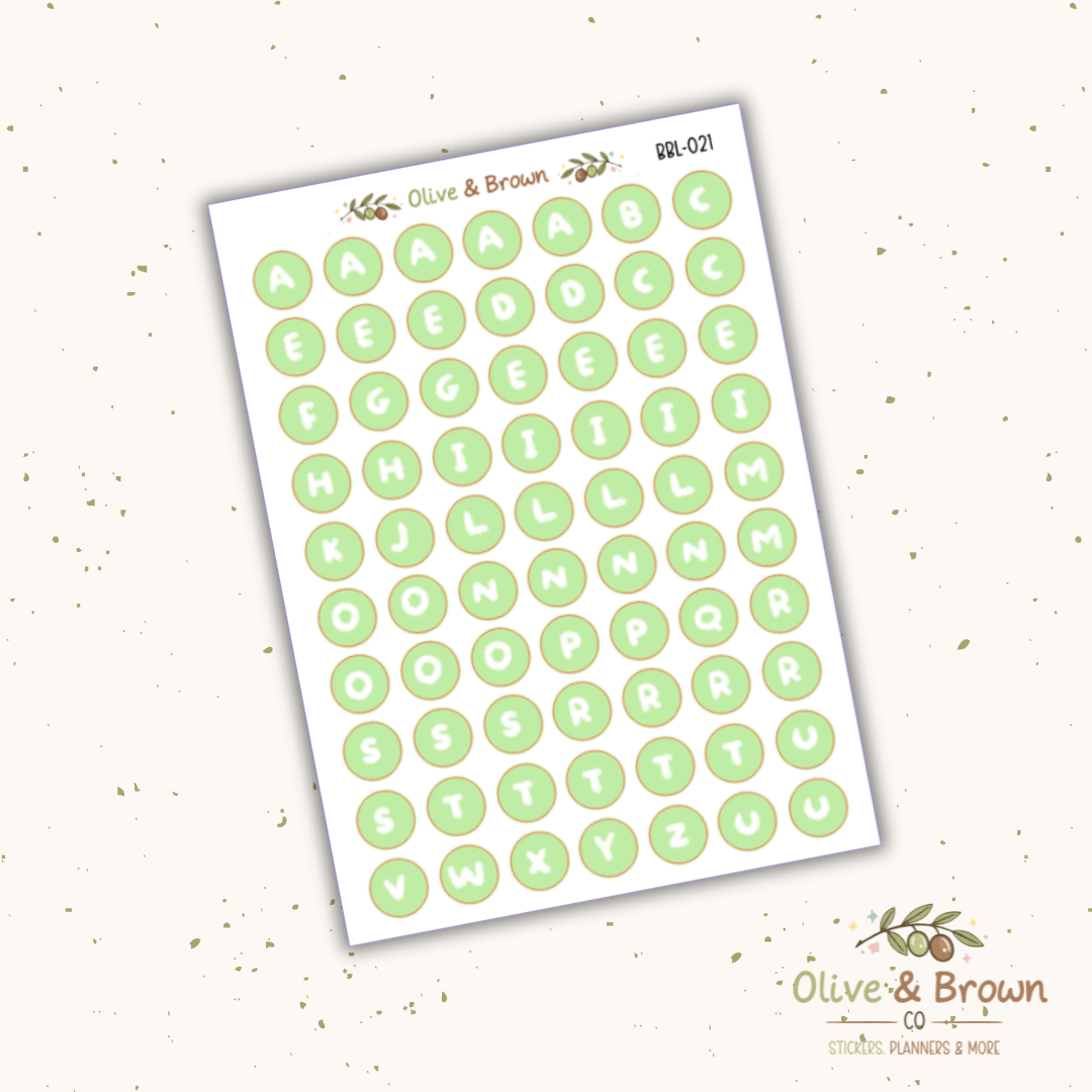 Bubble Letter Sheets II V1