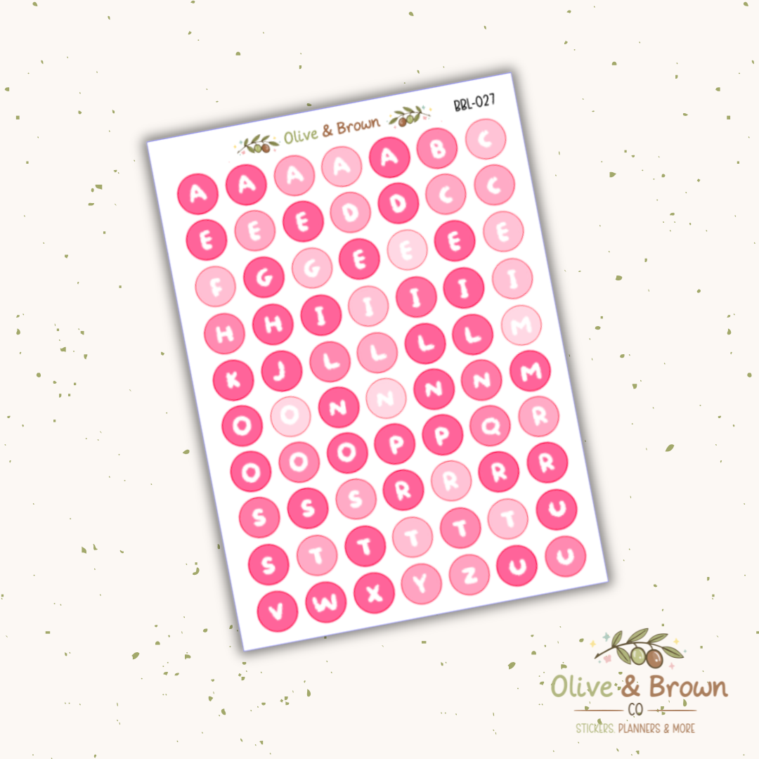 Bubble Letter Sheets II V1