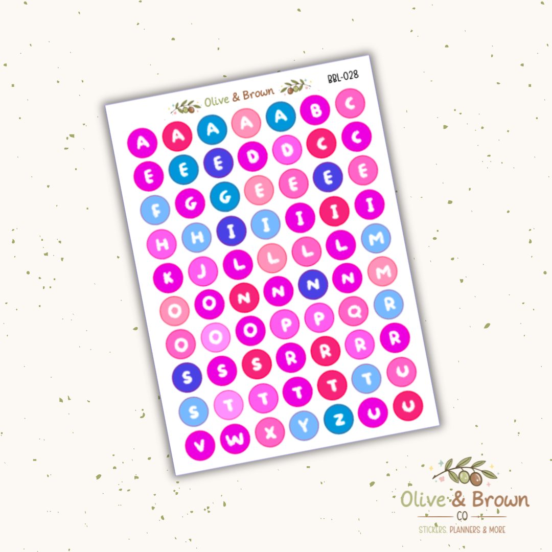 Bubble Letter Sheets II V1