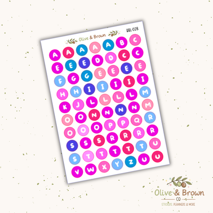 Bubble Letter Sheets II V1