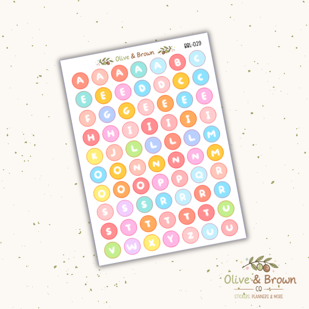 Bubble Letter Sheets II V1