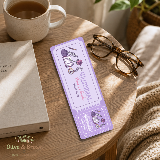 Historical Romance Reader Book Club II Bookmark