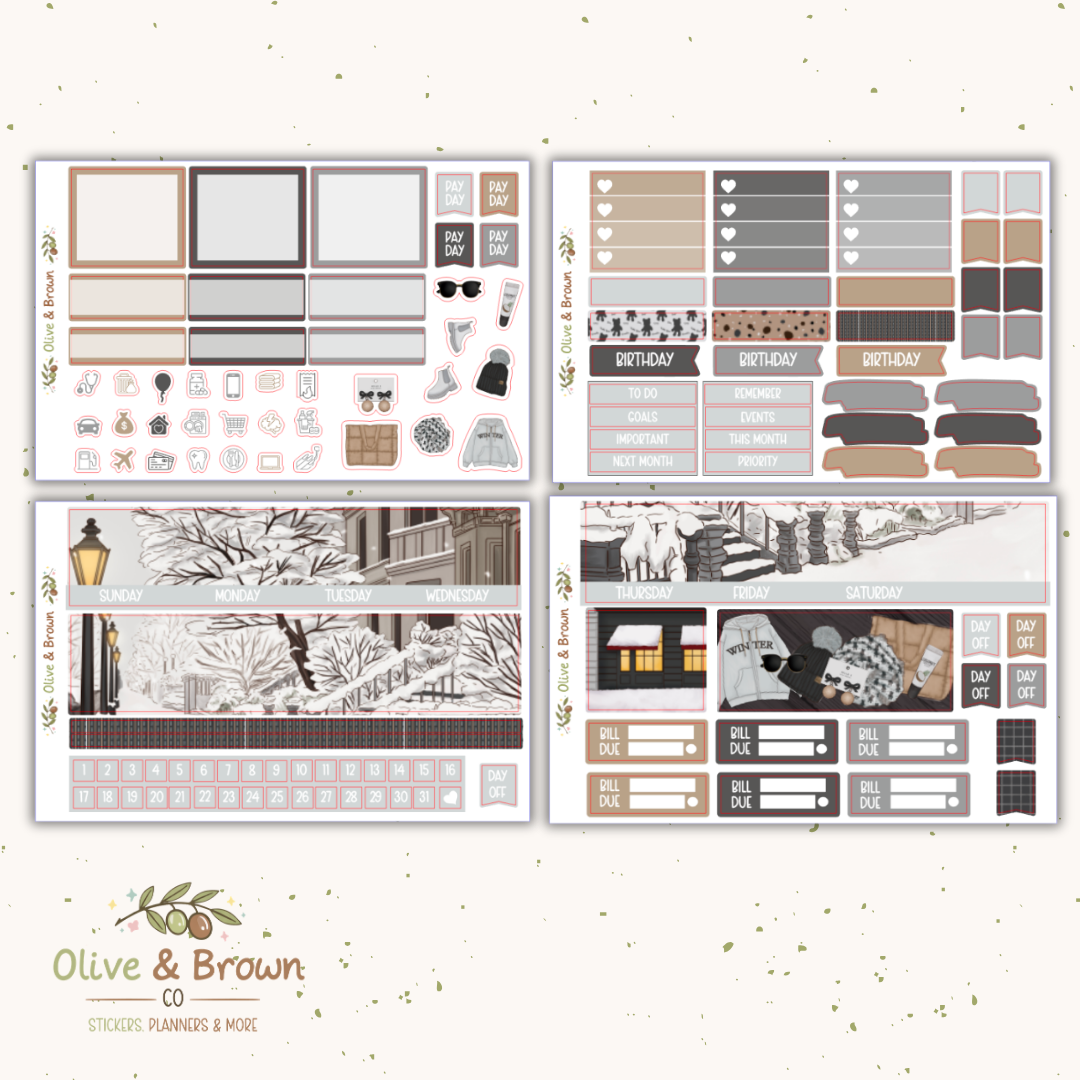 Winter Streets II Monthly Kit