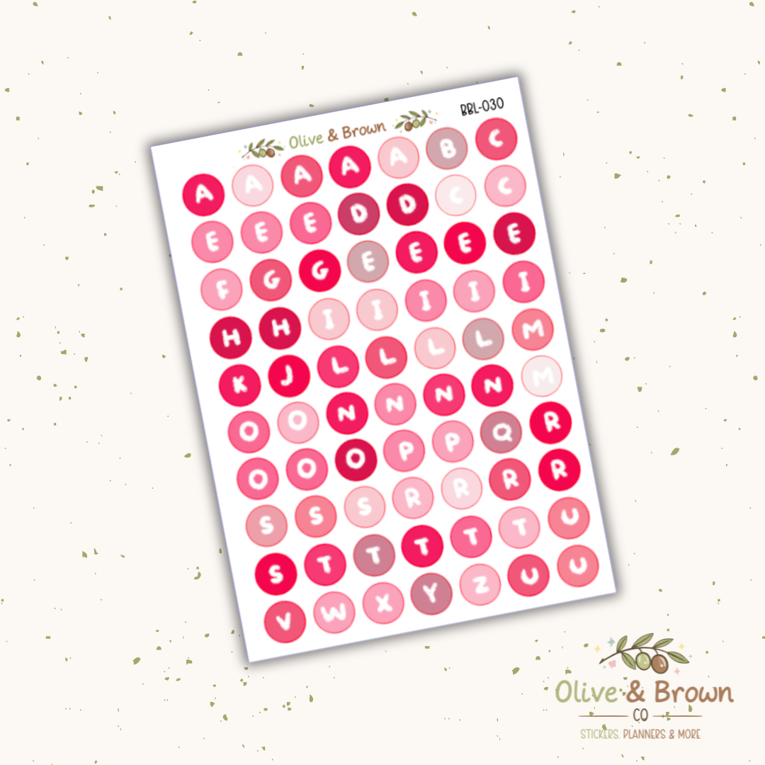 Bubble Letter Sheets II V1