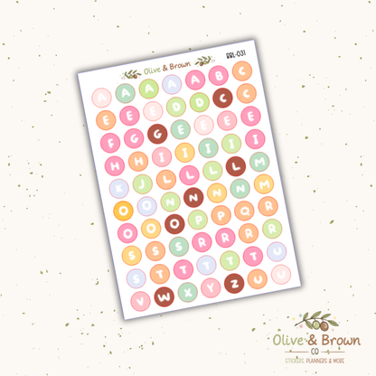 Bubble Letter Sheets II V1