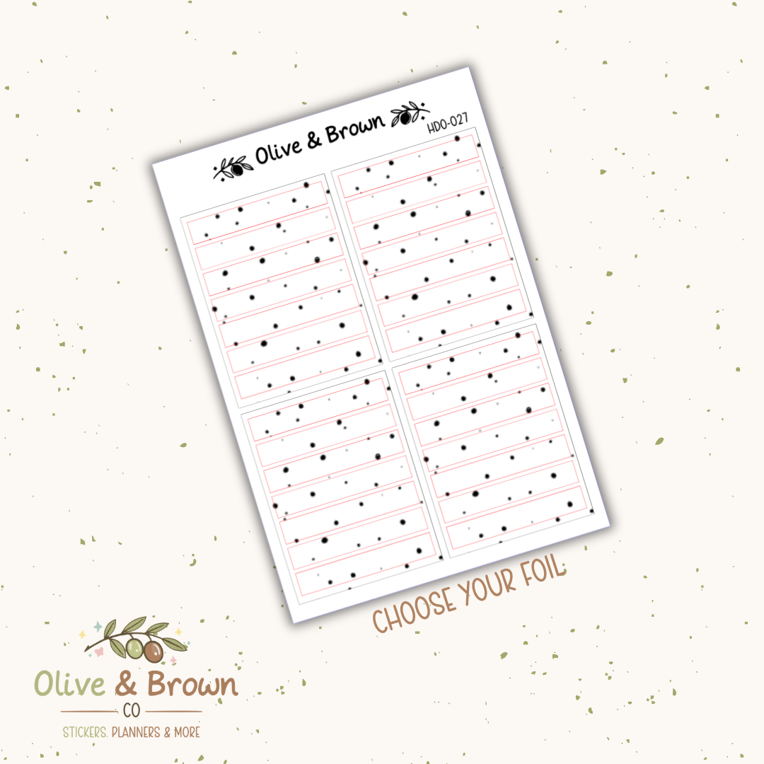 Header Overlay Sticker Sheet II HDO-033