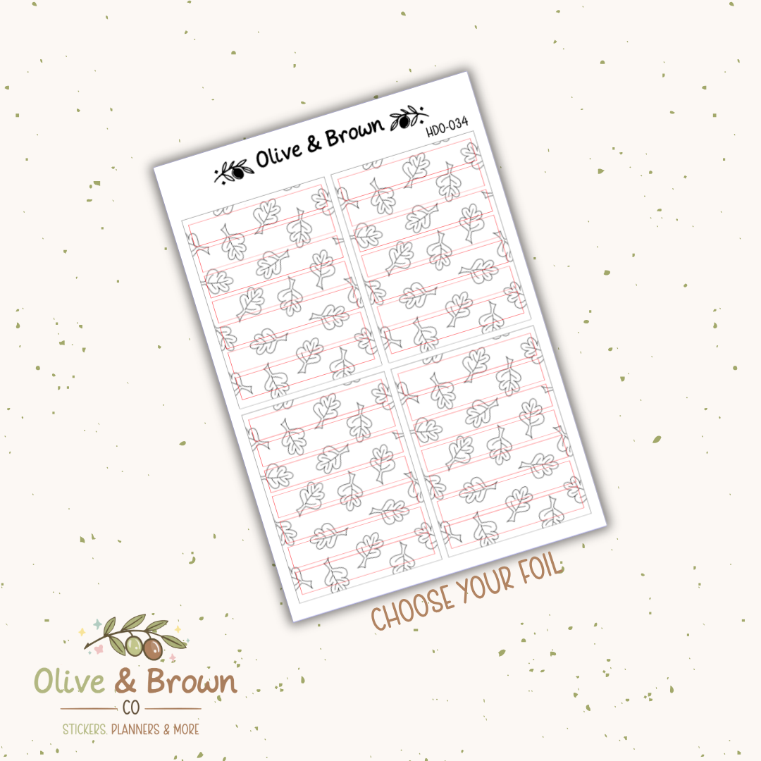 Header Overlay Sticker Sheet II HDO-034