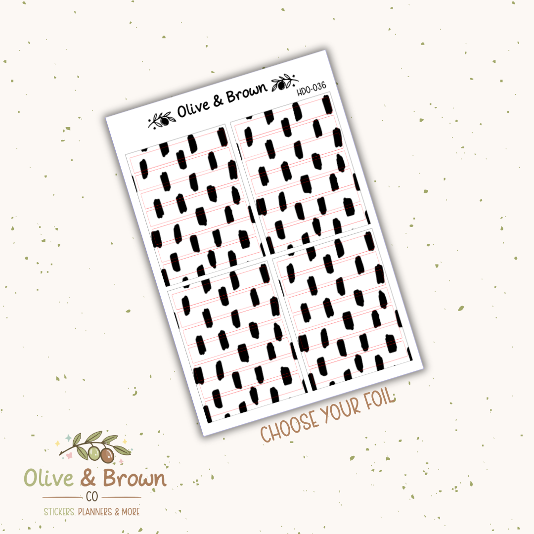 Header Overlay Sticker Sheet II HDO-036
