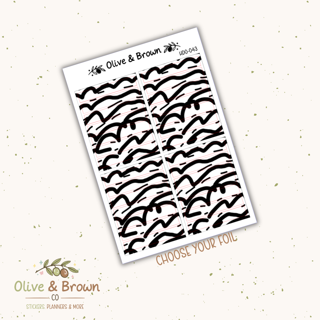 Header Overlay Sticker Sheet II HDO-043