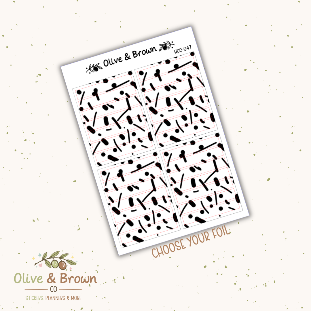 Header Overlay Sticker Sheet II HDO-047