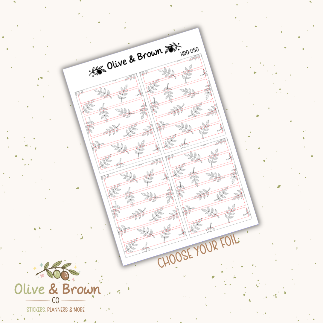 Header Overlay Sticker Sheet II HDO-050