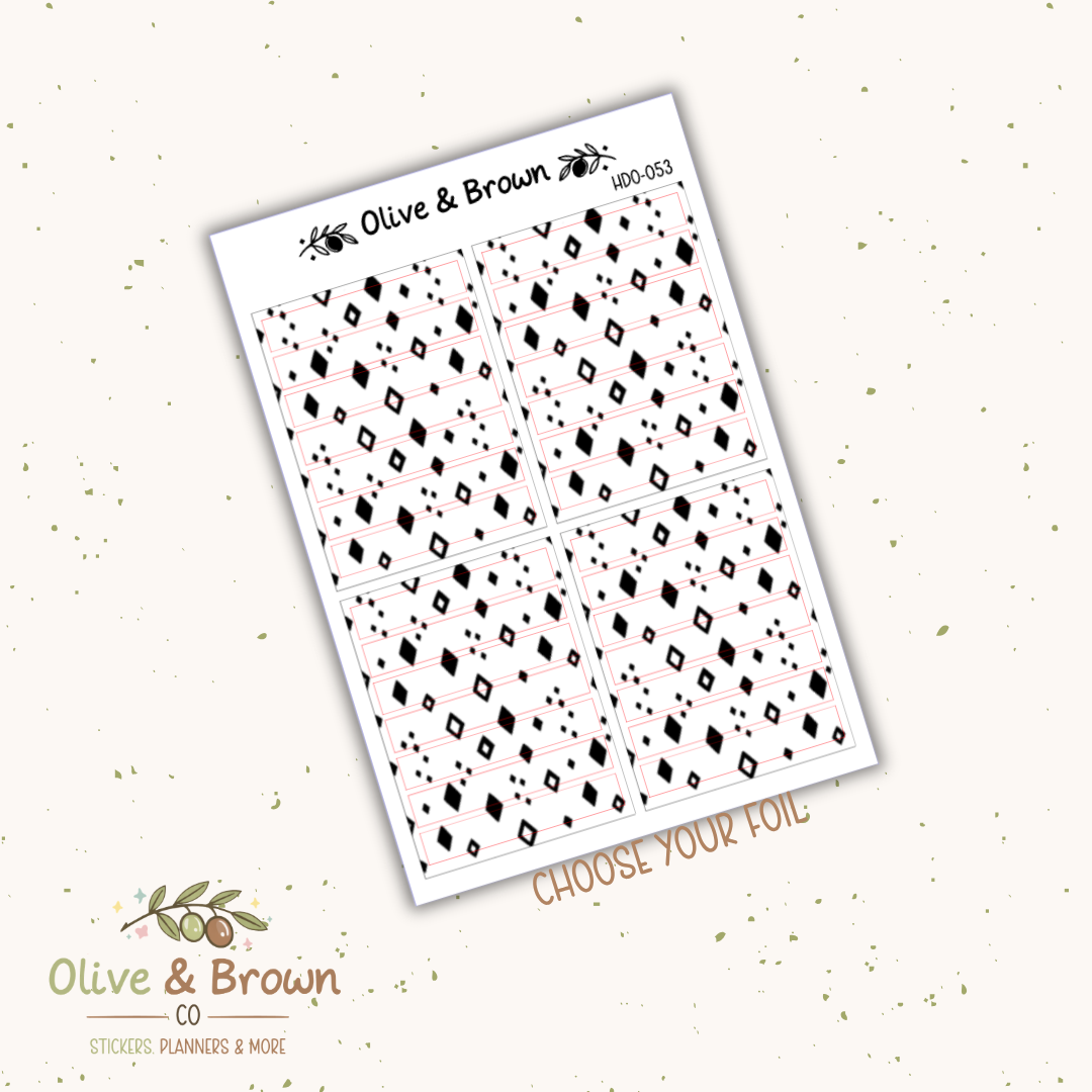 Header Overlay Sticker Sheet II HDO-053