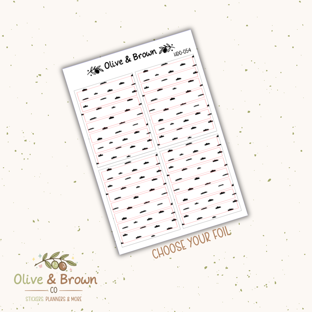 Header Overlay Sticker Sheet II HDO-054