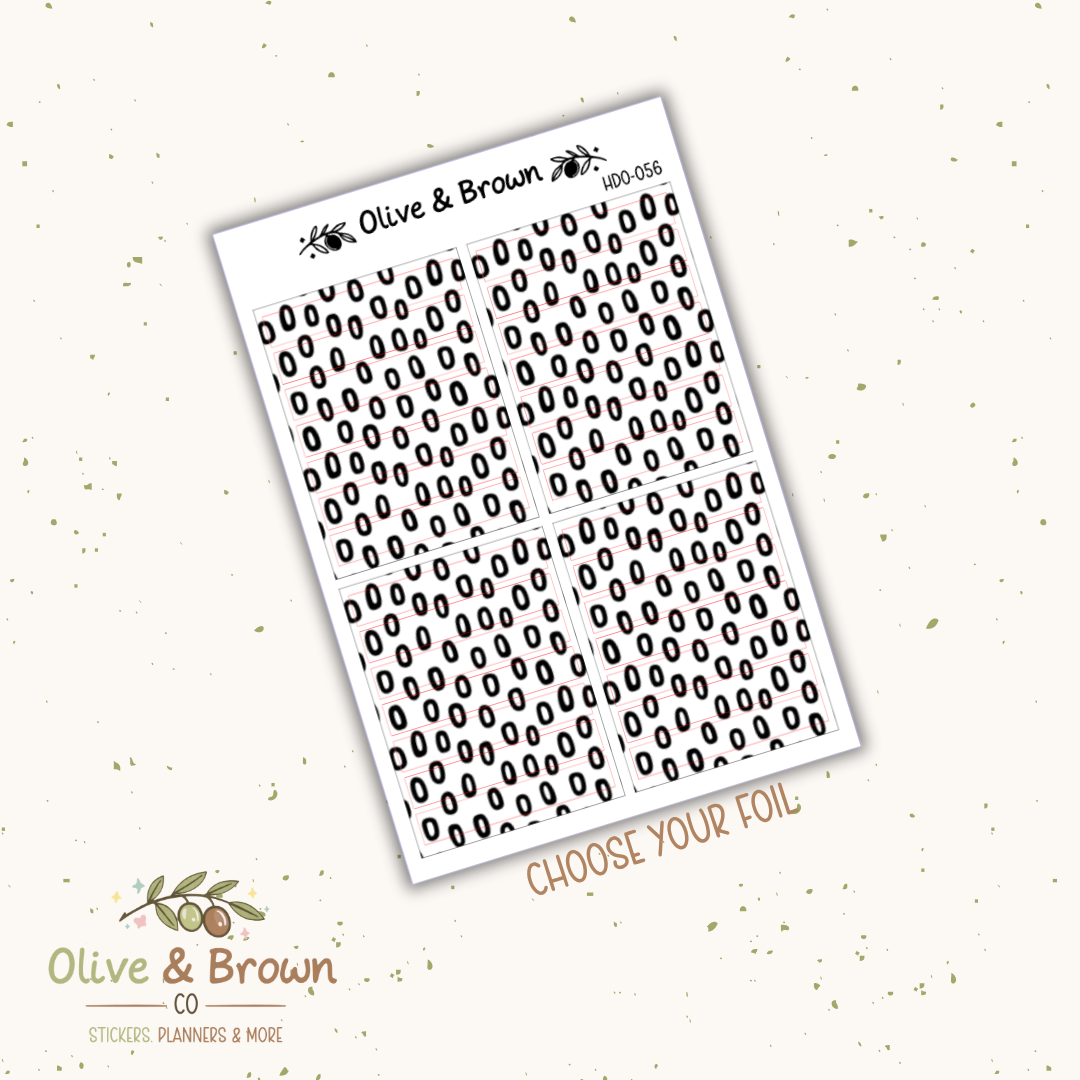 Header Overlay Sticker Sheet II HDO-056