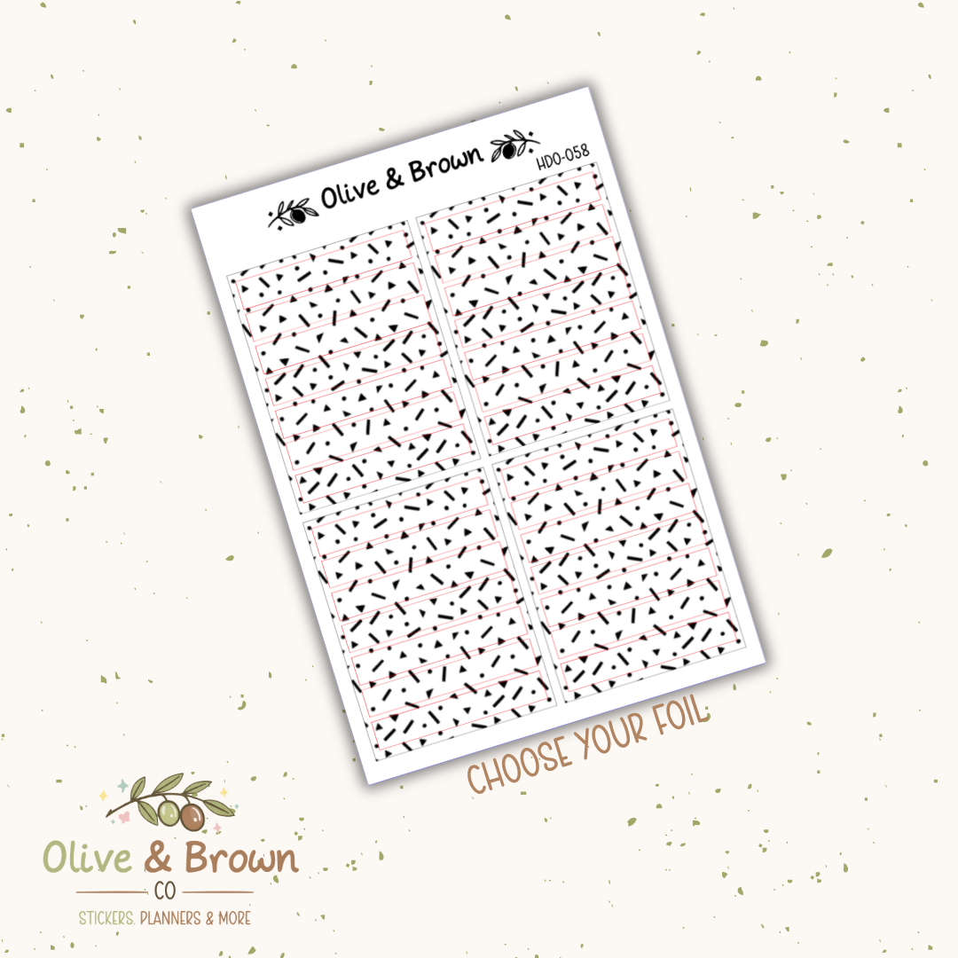 Header Overlay Sticker Sheet II HDO-058