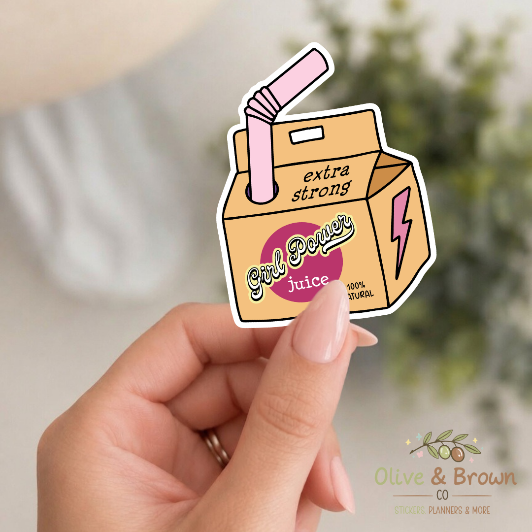Girl Power Juice II Vinyl Die- Cut