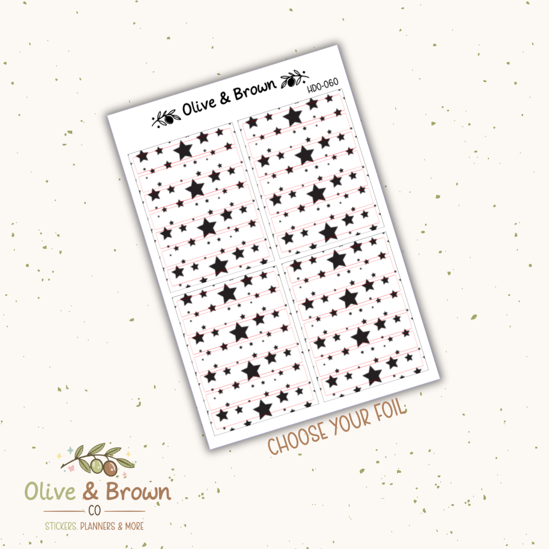 Header Overlay Sticker Sheet II HDO-060