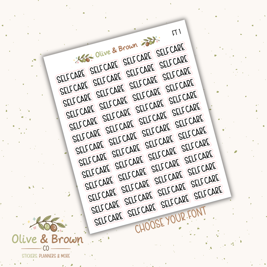 SelfCare II Script Sheet