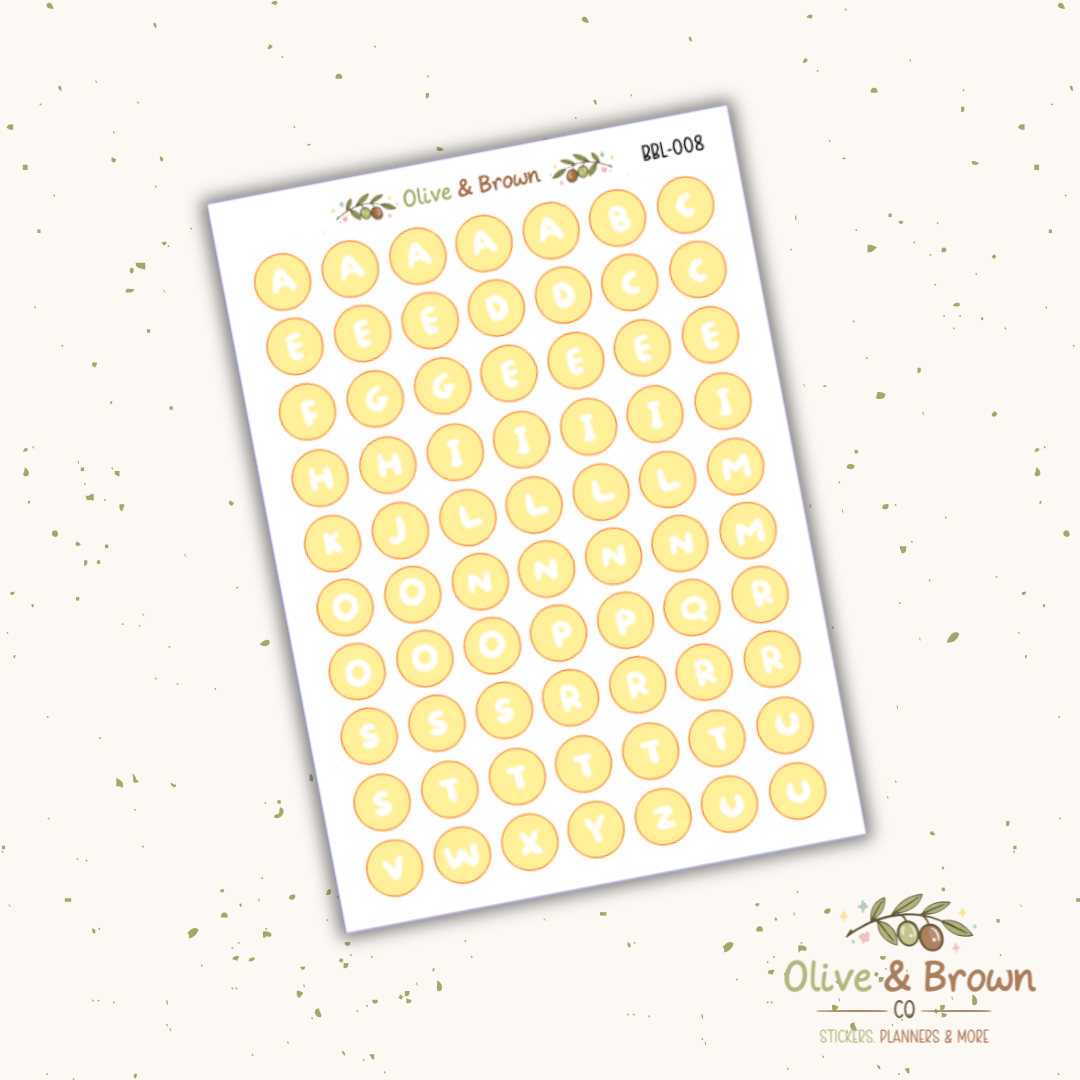 Bubble Letter Sheets II V1