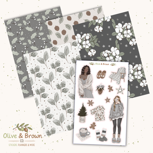 Cozy Winter II Junk Journaling Kit