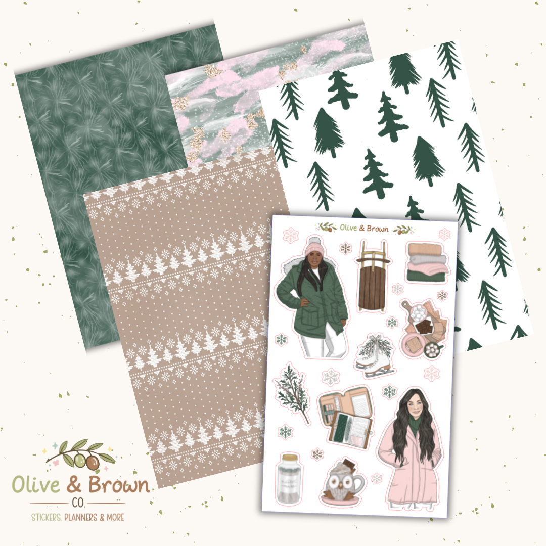 Winter Getaway II Junk Journaling Kit