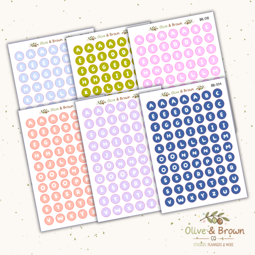 Bubble Letter Sheets II V1