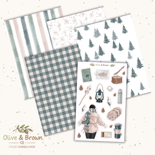 Frozen Lake II Junk Journaling Kit
